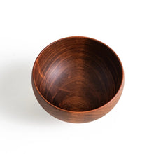 Handcrafted Cherry Wood Large Miso Soup Bowl