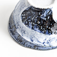 Indigo Wave Carved Donburi Bowl