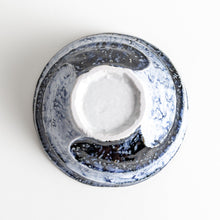 Indigo Wave Carved Donburi Bowl