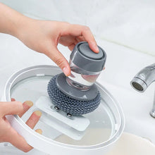 Kitchen Soap Dispensing Sponge Brush