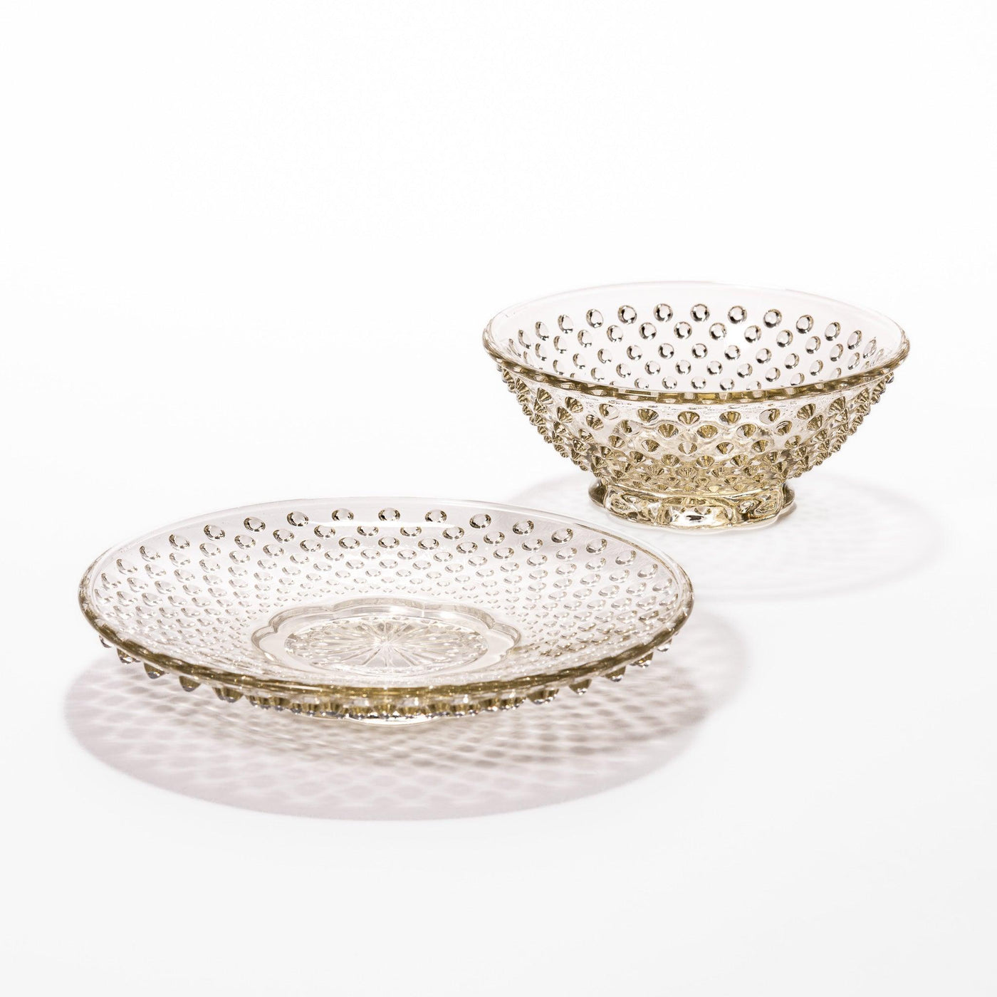 Moonlit Arare Dessert Bowl & Saucer Set