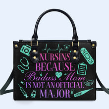Nurse 01 - Personalized Custom Leather Handbag - nurse01