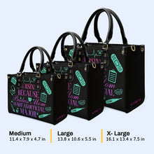 Nurse 01 - Personalized Custom Leather Handbag - nurse01