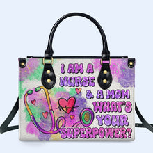 Nurse 03 - Personalized Custom Leather Handbag - nurse03