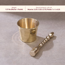 Chai Starter Kit (Brass Saucepan with Insulated handle + Brass Mortar and Pestle)
