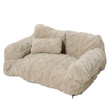 💎 Plush Calming Pet Sofa Bed – Raised Rim, Removable Cover & Non-Slip Bottom for Cats & Dogs 🛋️🐾