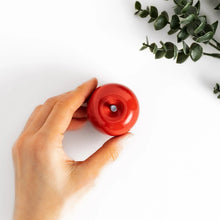 Red Apple Lidded Condiment Bowl