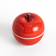 Red Apple Lidded Condiment Bowl
