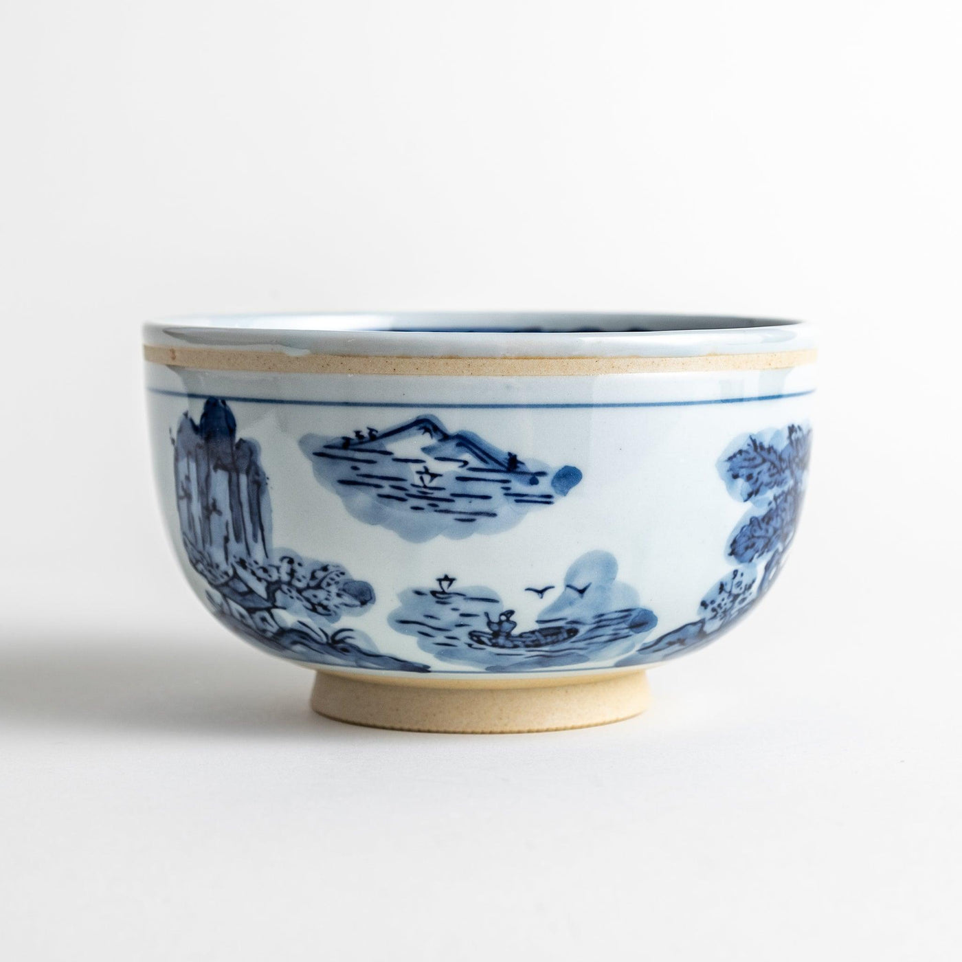 Retro Dyed Landscape Donburi Bowl