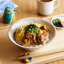 Rustic Earth-Tone Flared Small Ramen Bowl