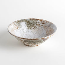 Rustic Earth-Tone Flared Small Ramen Bowl