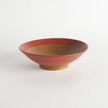 Rustic Red Comb Pattern Pasta Bowl