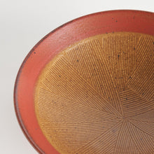 Rustic Red Comb Pattern Pasta Bowl