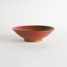 Rustic Red Comb Pattern Pasta Bowl