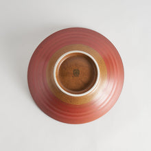 Rustic Red Comb Pattern Pasta Bowl