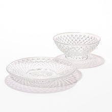 Snowflake Arare Dessert Bowl & Saucer Set