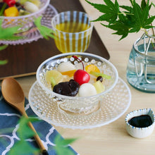 Snowflake Arare Dessert Bowl & Saucer Set
