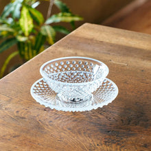 Snowflake Arare Dessert Bowl & Saucer Set