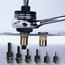🎉 2026 Sale — Over 29,000 Sold!🔧Rivet Gun Head & Nutsert Cap Set – Heavy-Duty Steel, Portable Kit 🛠️