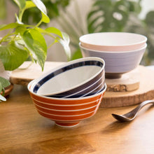 Stripe Donburi Bowl