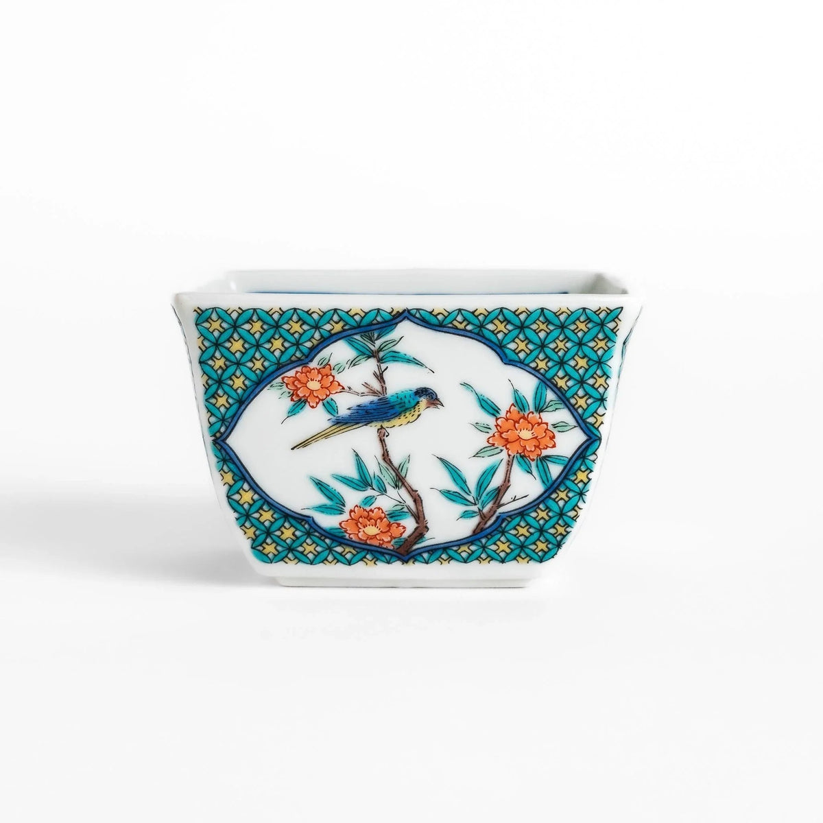 Traditional Flower and Bird Condiment Bowl