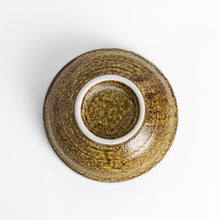 White Drip Earth-Tone Ramen Bowl
